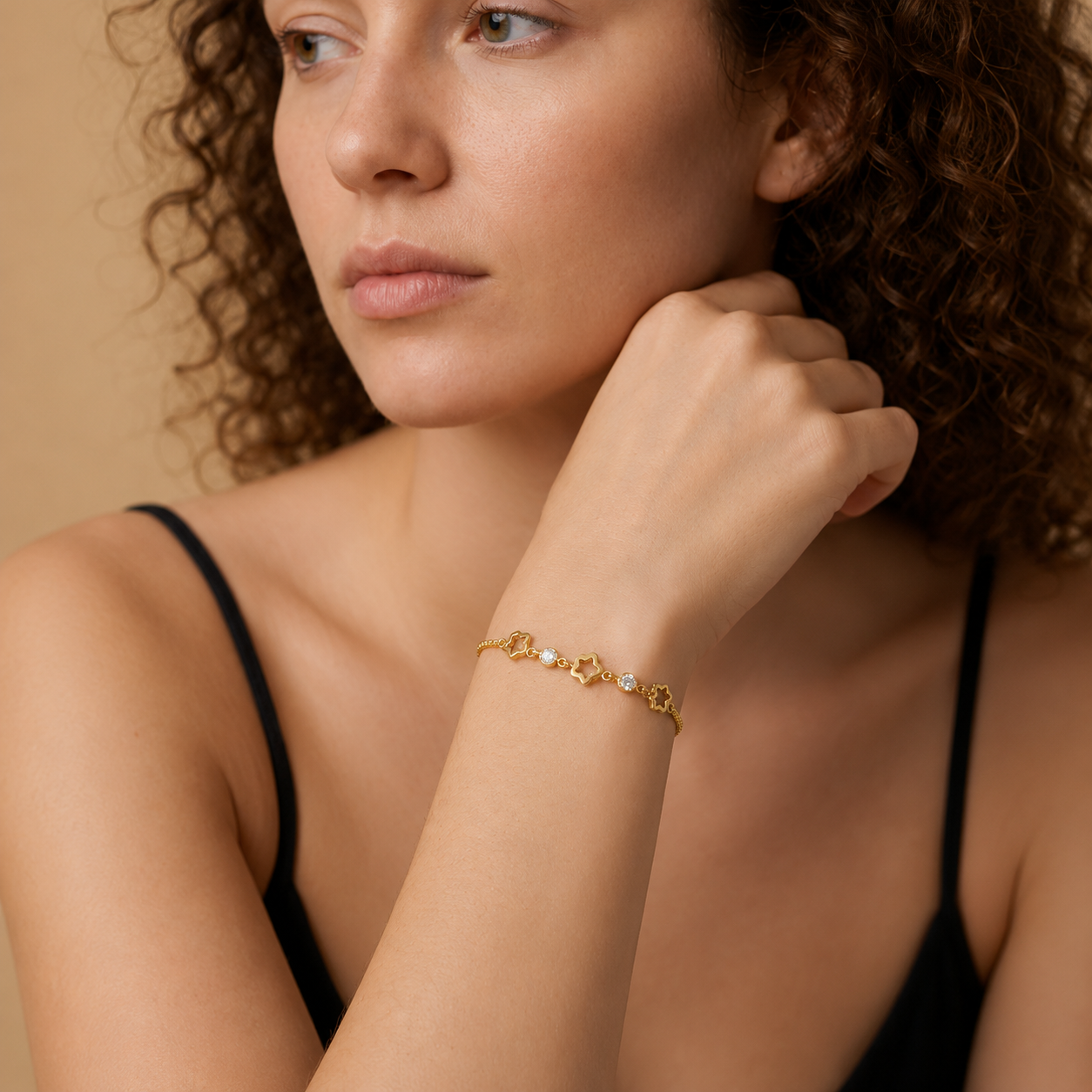 Demi Fine Celestial Bloom Slider Bracelet