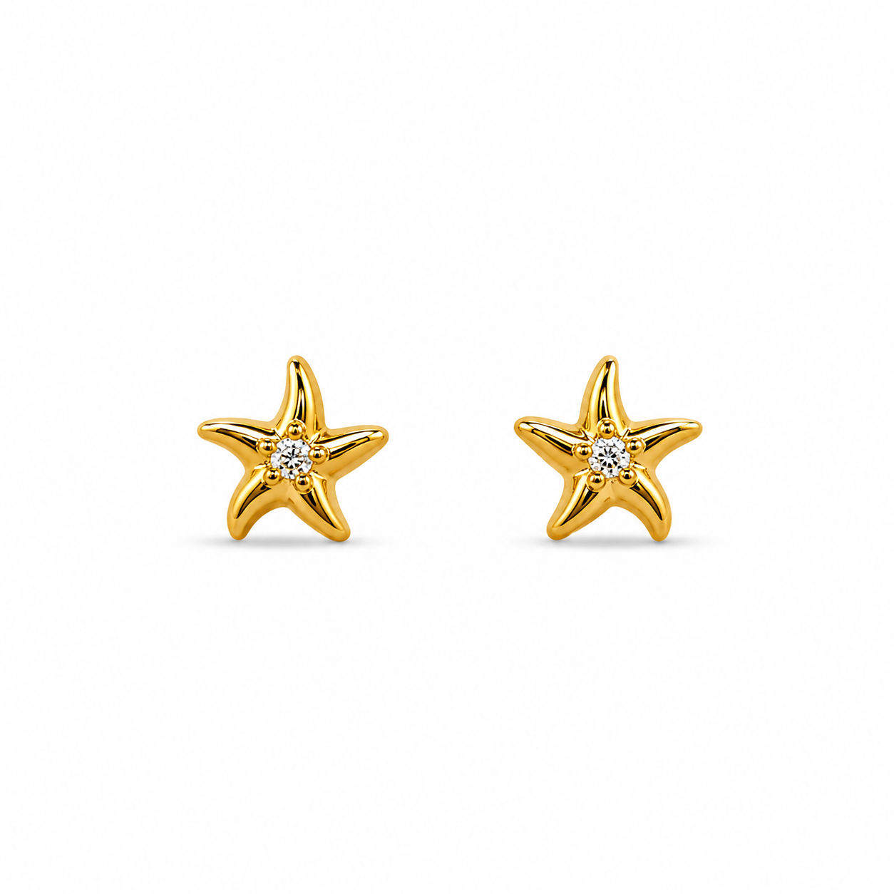 Demi Fine Celestial Star Stud Earrings