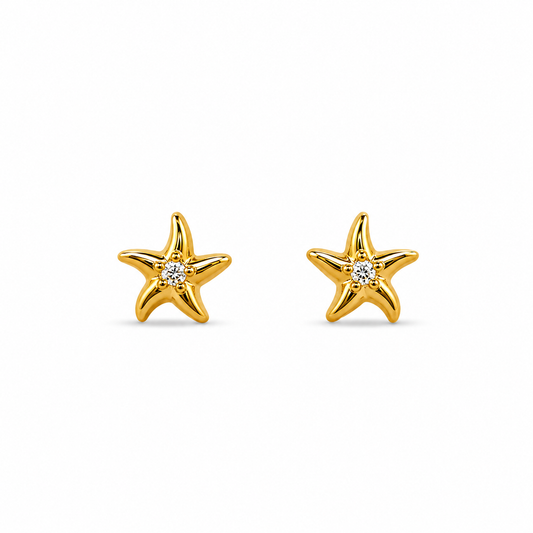 Demi Fine Celestial Star Stud Earrings