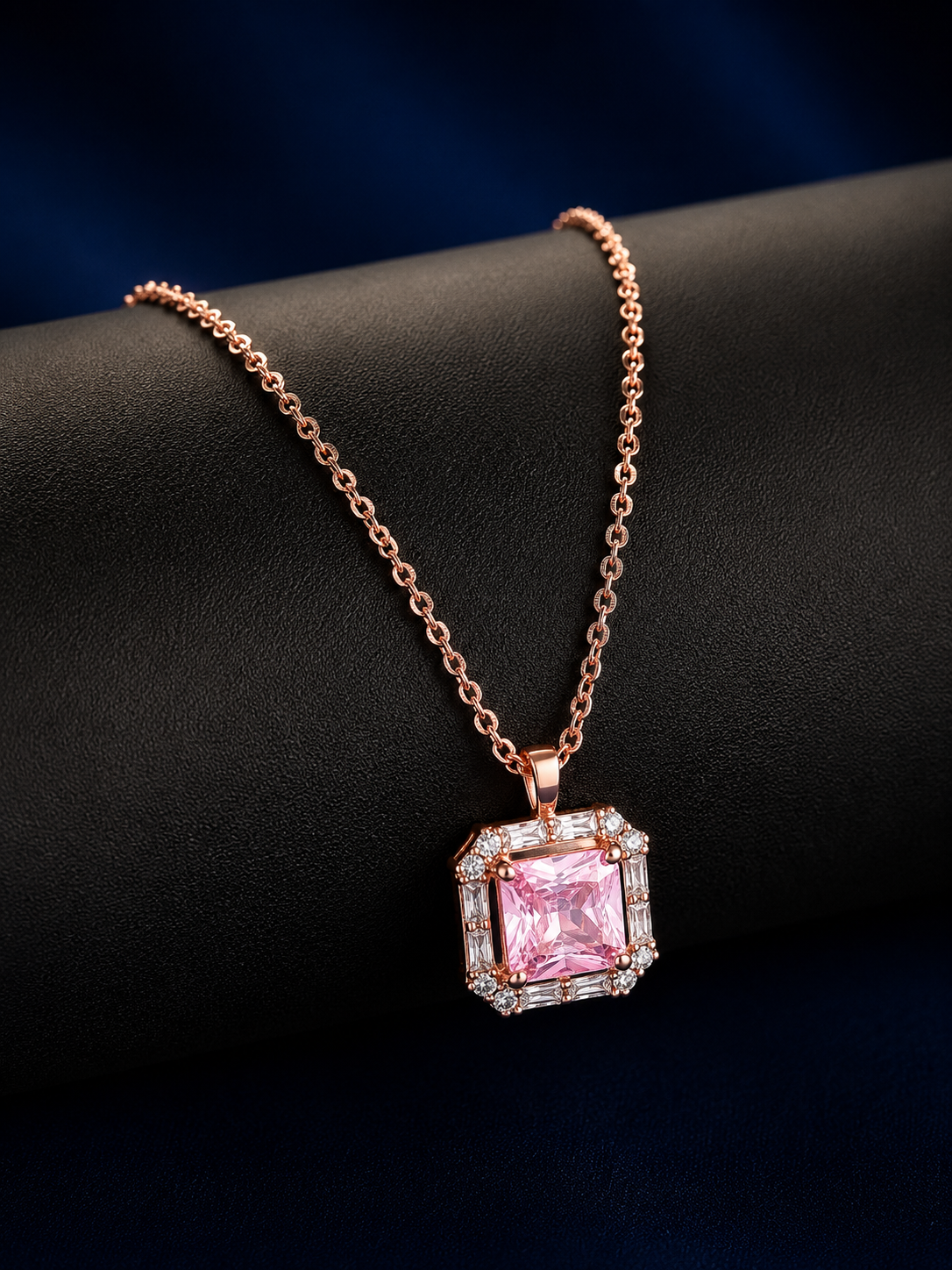 Soft Pink Brilliance Necklace