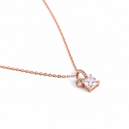 925 Silver Blush Bow Sparkle Jewelry Set