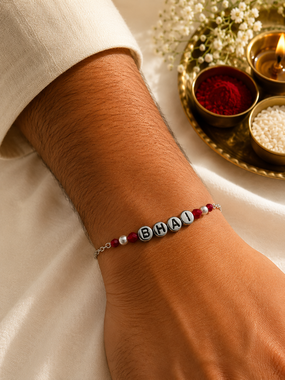 Premium Bhai Charm Bracelet