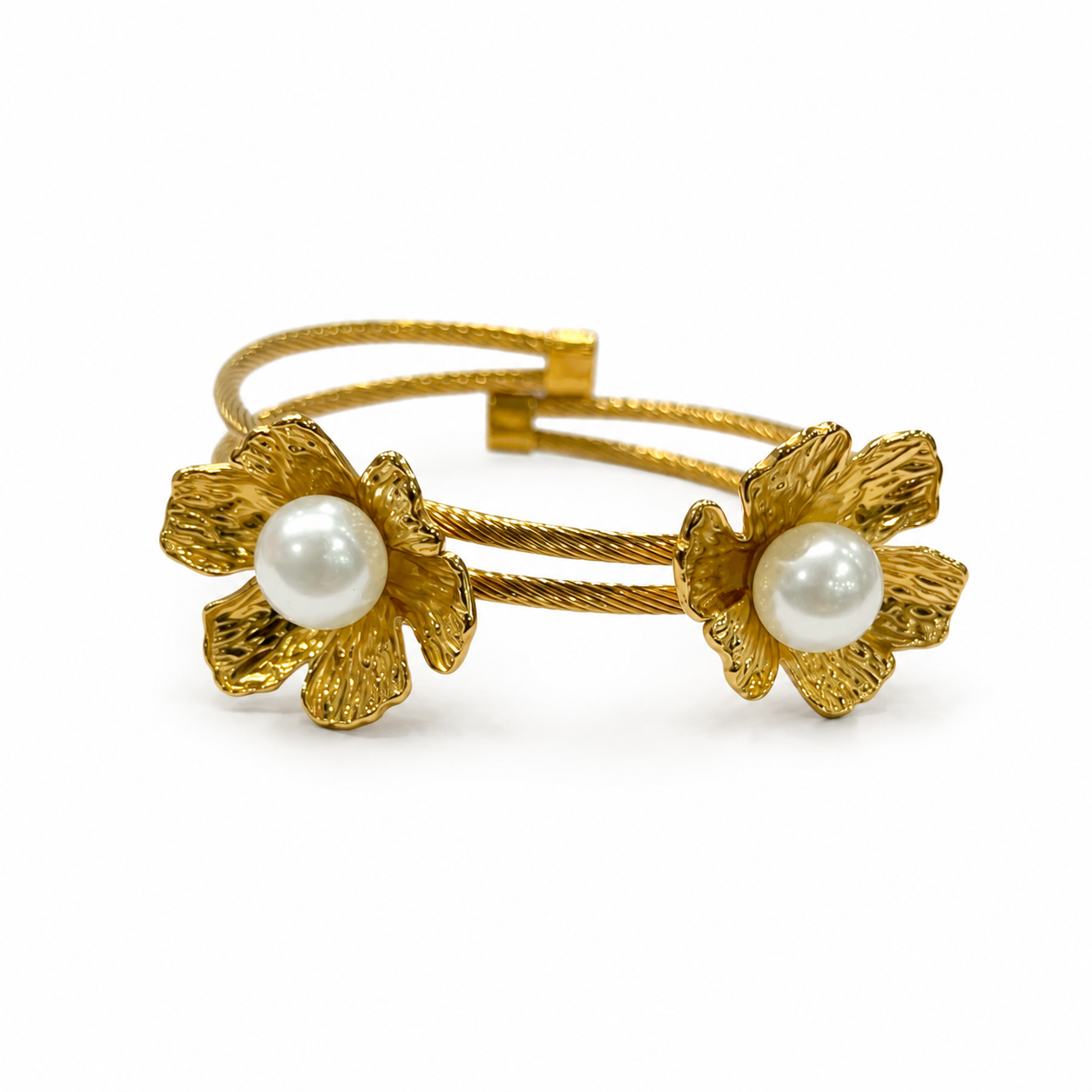 Demi Fine Pearl Bloom Cuff Bracelet