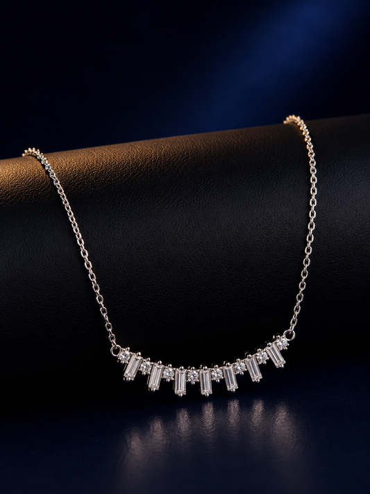 Baguette Curve Necklace