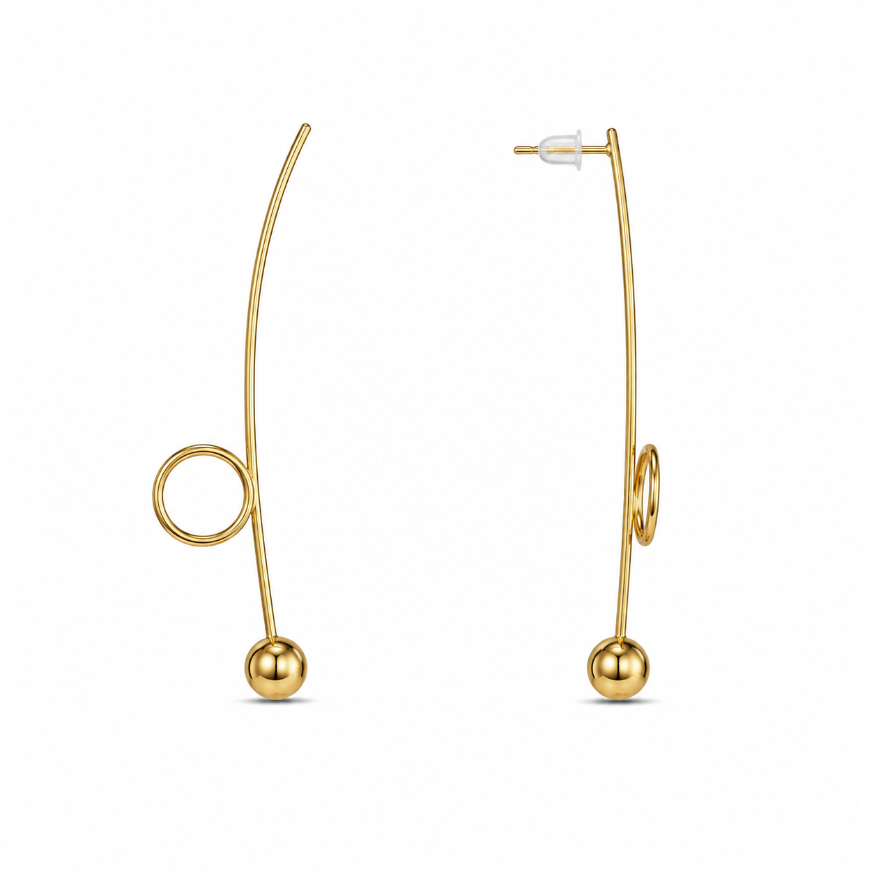 Demi Fine Orbit Threader Earrings