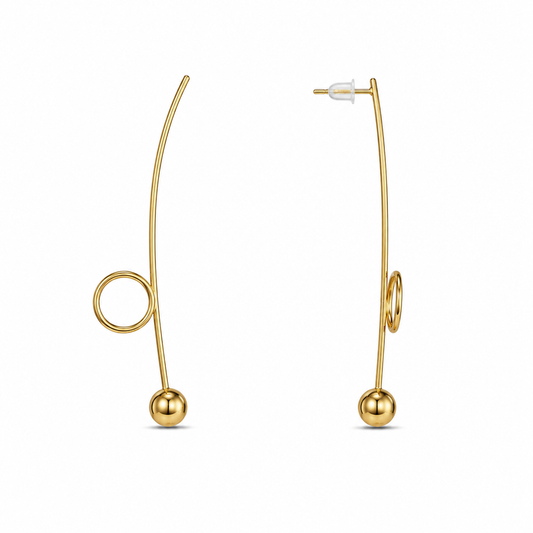 Demi Fine Orbit Threader Earrings