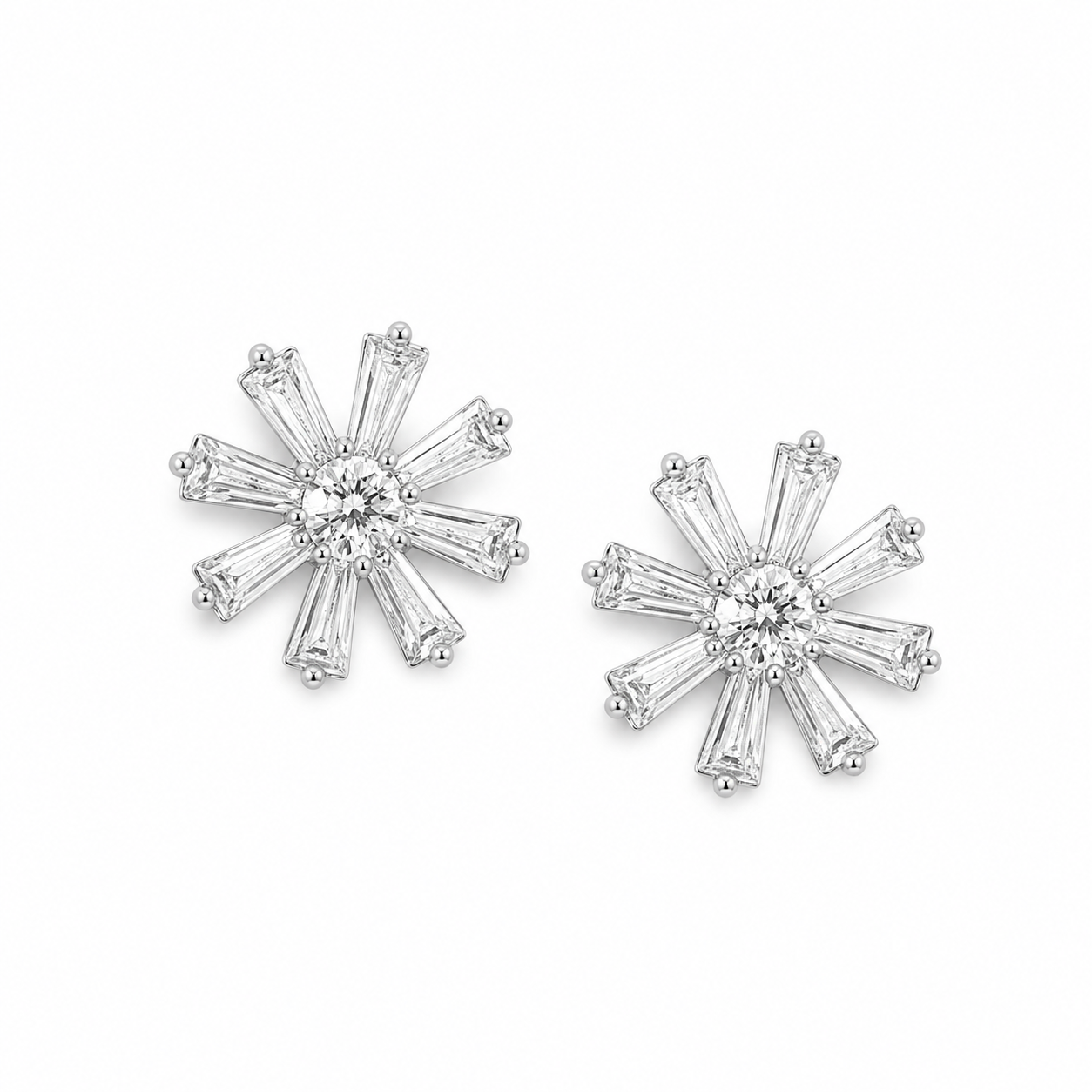 Silver Radiant Petal Spark