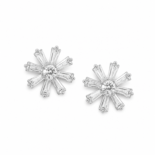 Silver Radiant Petal Spark