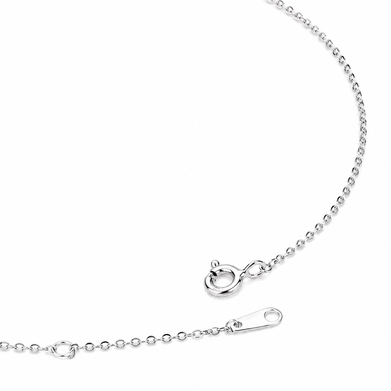 Silver Classic Flower Pendant Necklace
