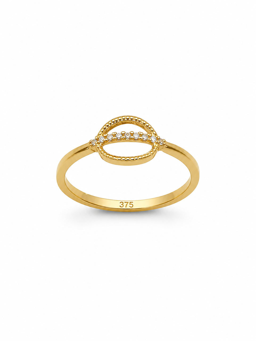9K Gold Celestial Circle Ring (Size - 12)