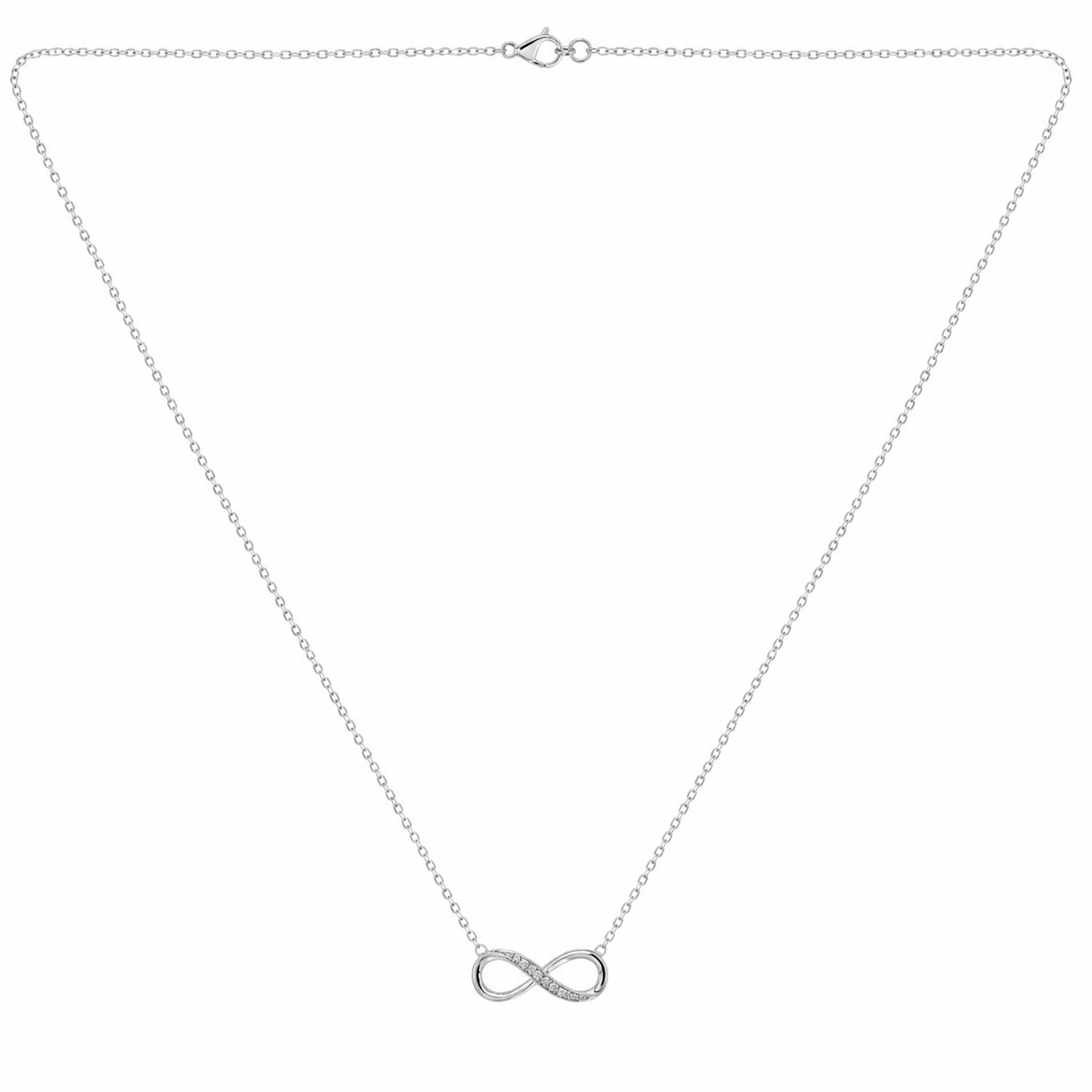 Silver Infinity Spark Necklace