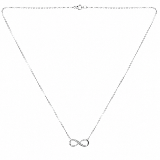 Silver Infinity Spark Necklace