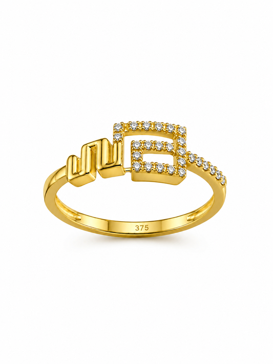 9K Gold Urban Luxe Ring (Size - 13)