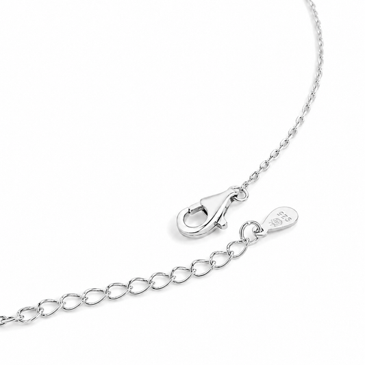 Silver Crystal Snowflake Necklace