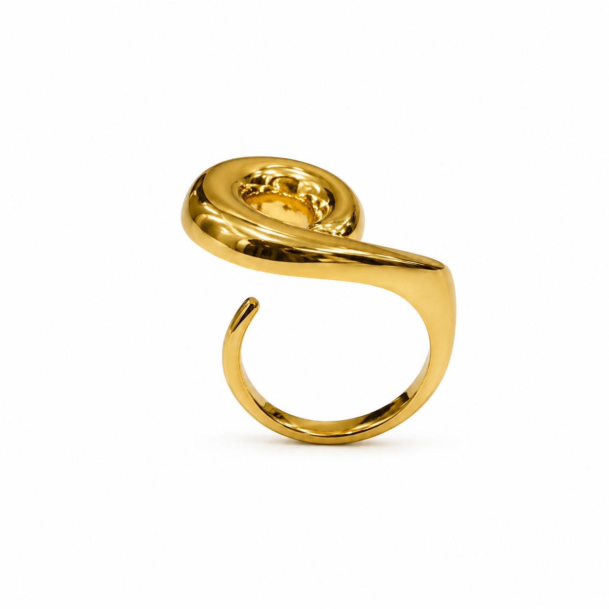 Demi Fine Sculpted Swirl Statement Ring
