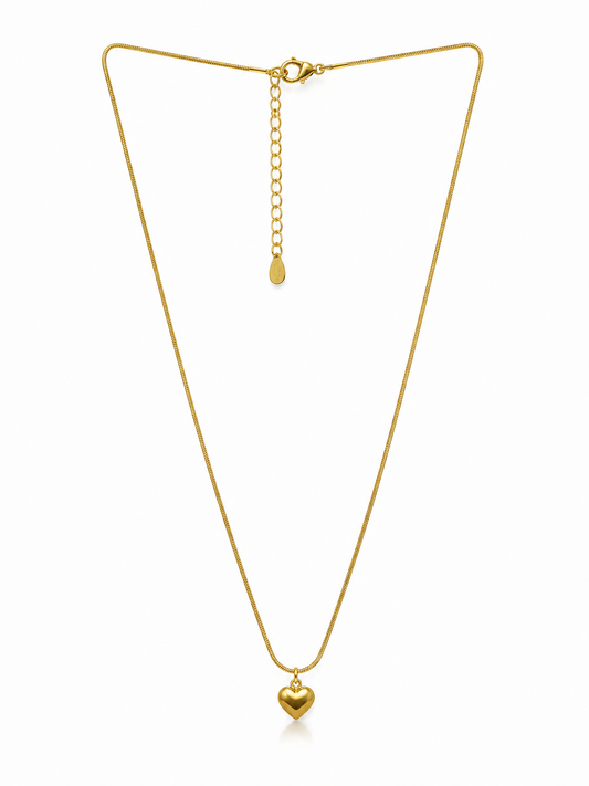 Demi Fine Golden Heart Pendant Necklace