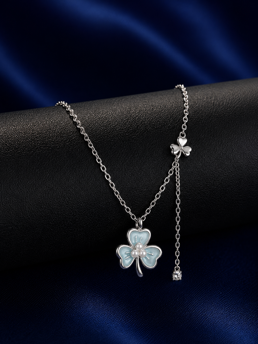 925 Silver Classic Flower Pendant Necklace