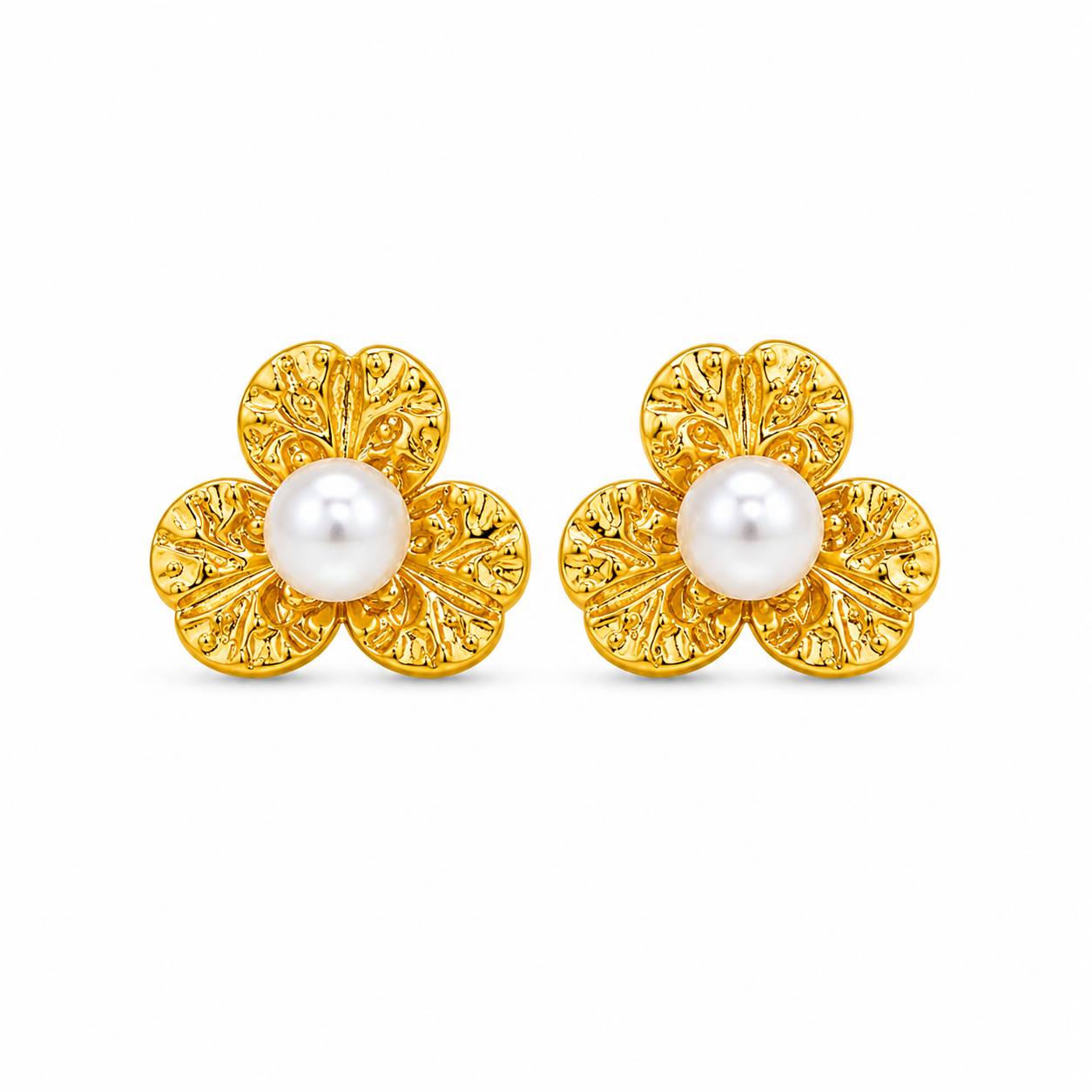 Demi Fine Pearl Bloom Stud Earrings