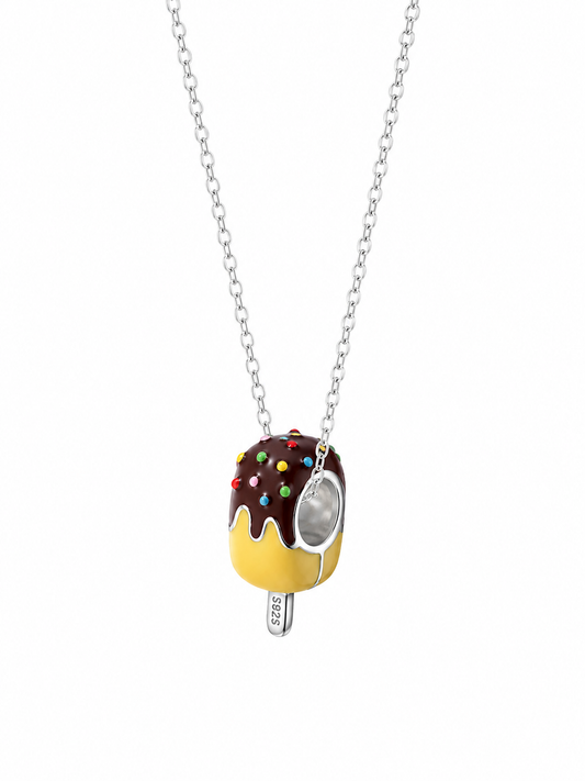 925 Silver Pink Scoopie Charm