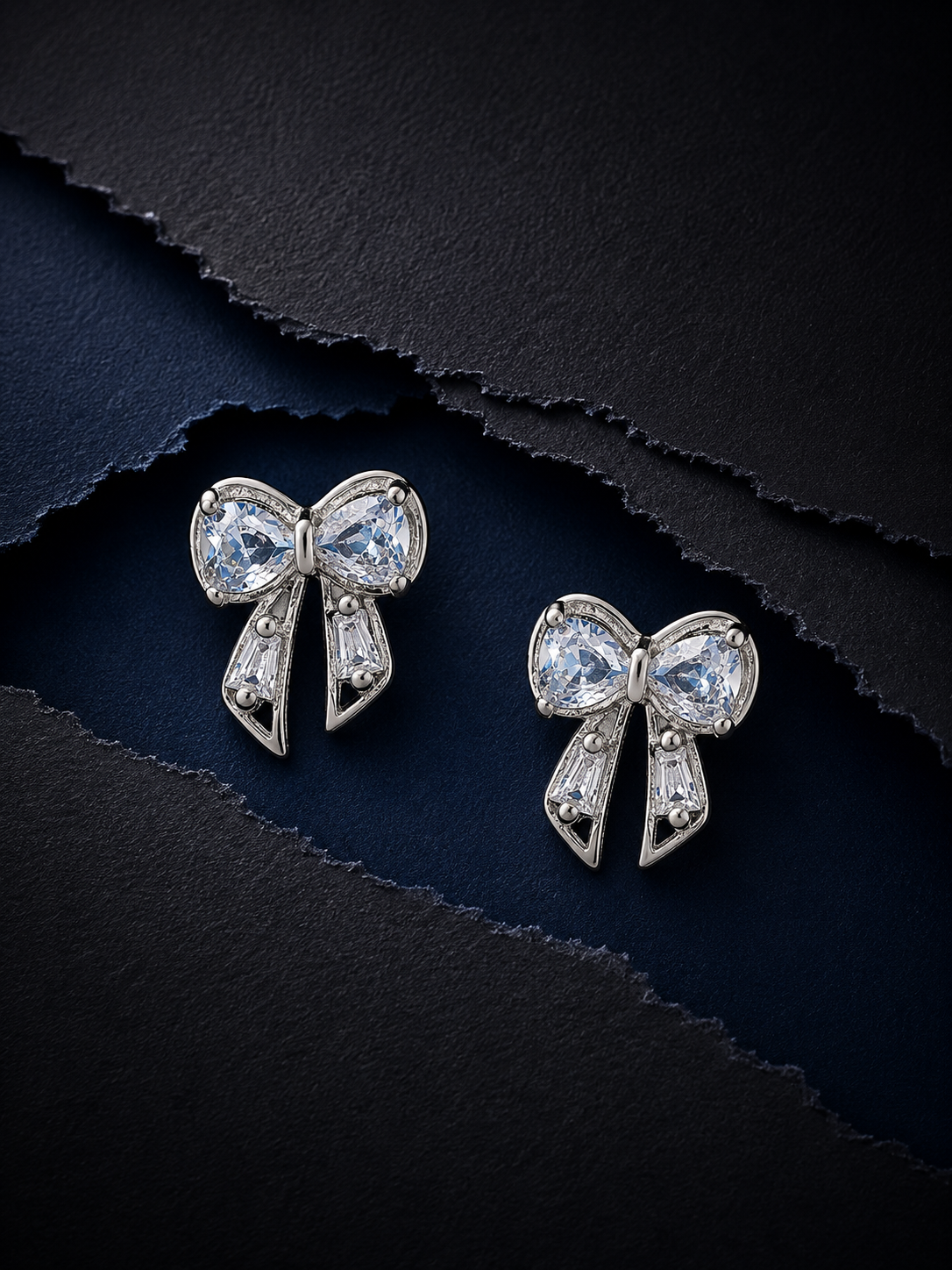 Bow Babe Sky Blue Studs