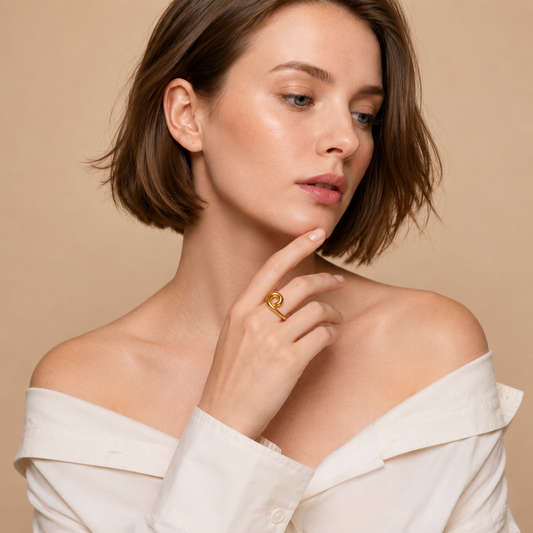 Demi Fine Sculpted Swirl Statement Ring