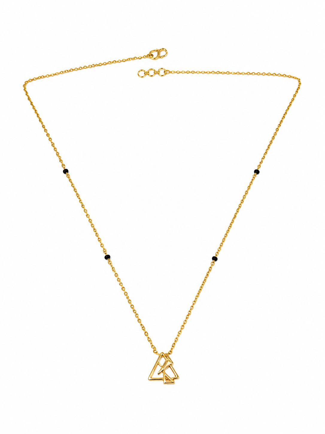 9 Karat Gold Mangalsutra Modern Triangle