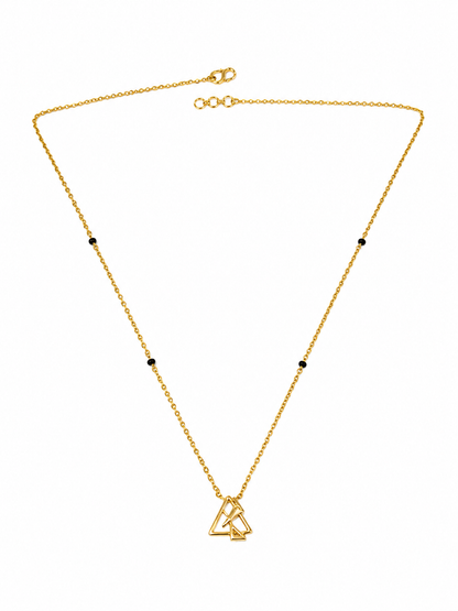 9 Karat Gold Mangalsutra Modern Triangle