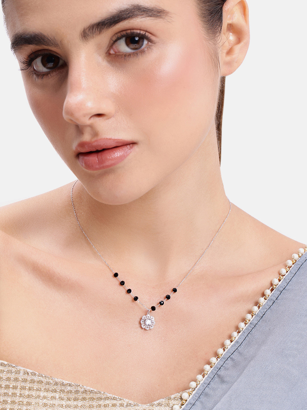 Moonlit Baguette Glow MangalSutra