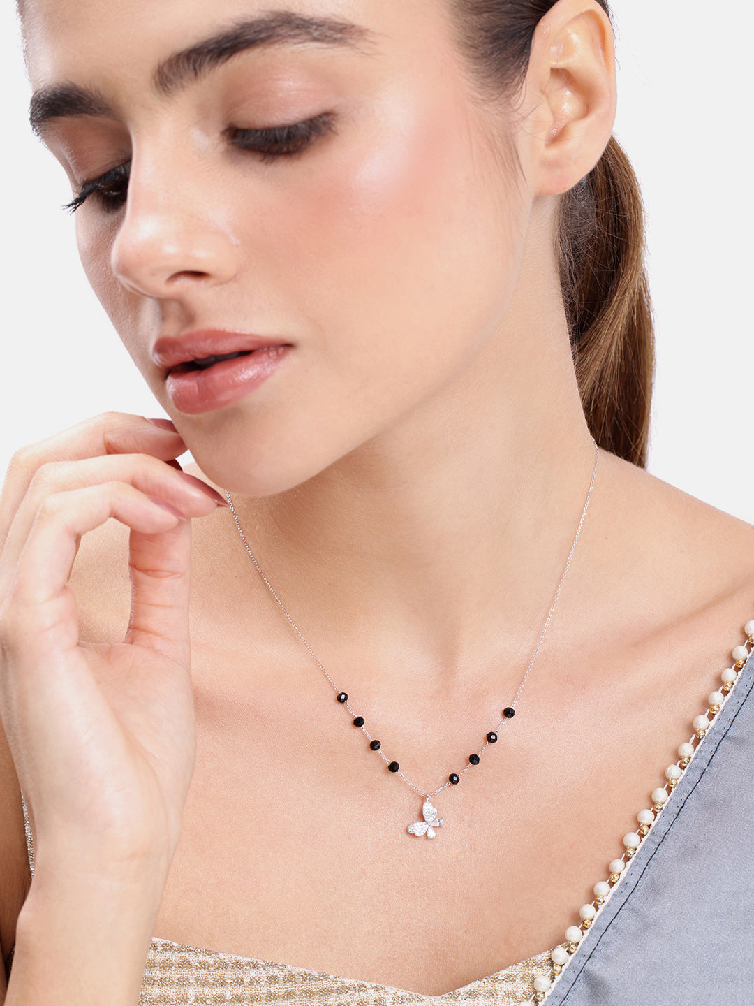 925 Silver Sweetheart Flutter MangalSutra