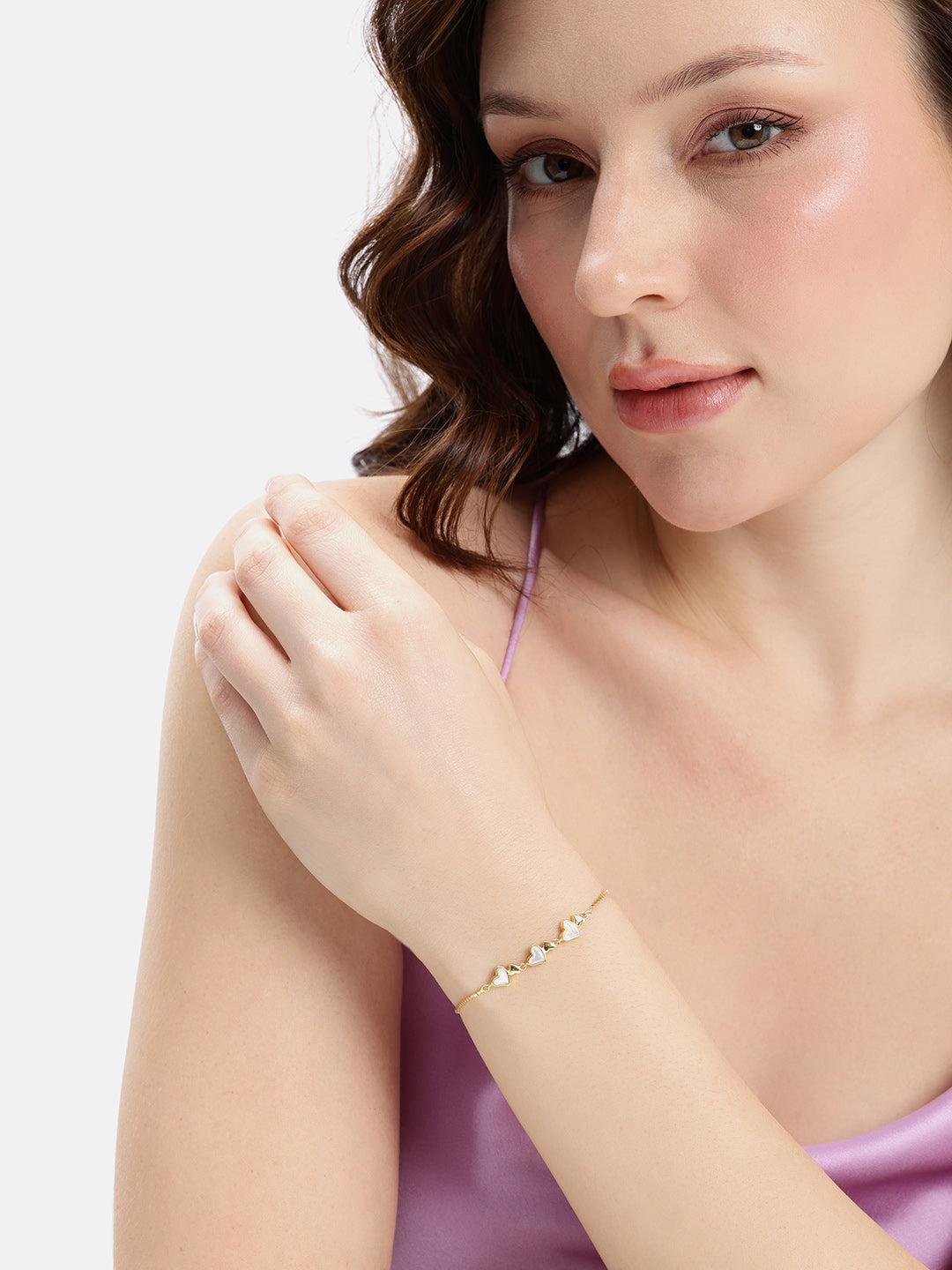 925 sterling silver gold finish bracelet 