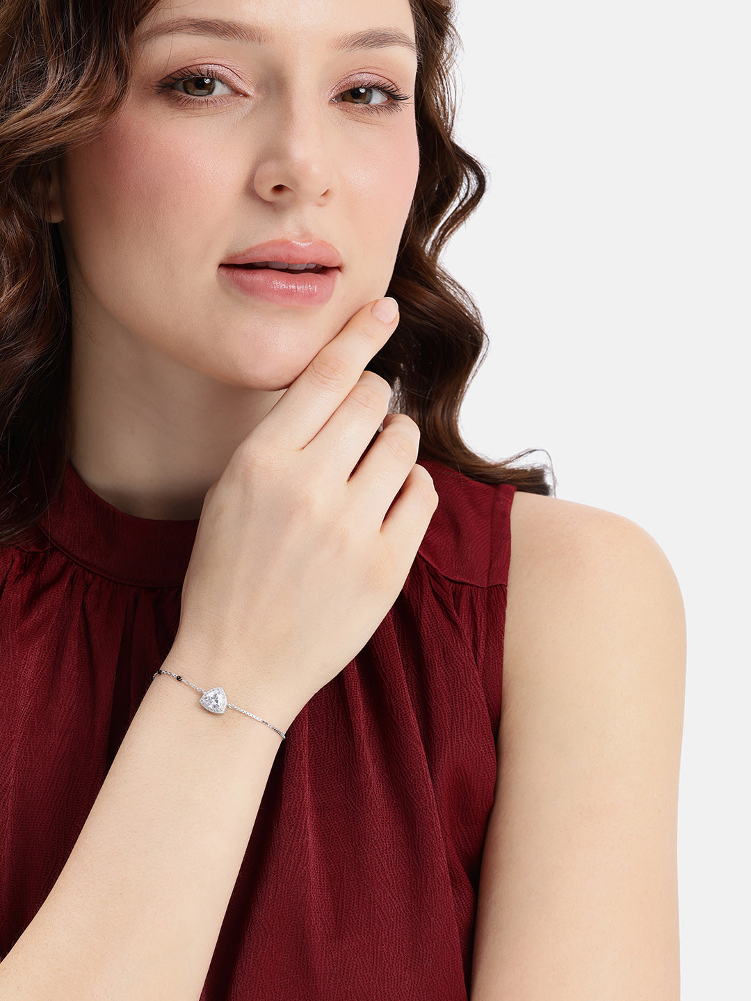 925 sterling silver mangalsutra bracelet with black beaded chain