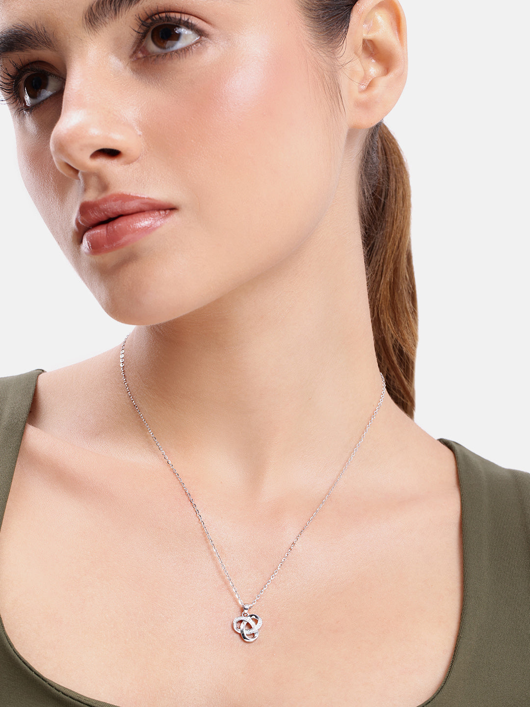 Infinity Knot Sparkle Necklace