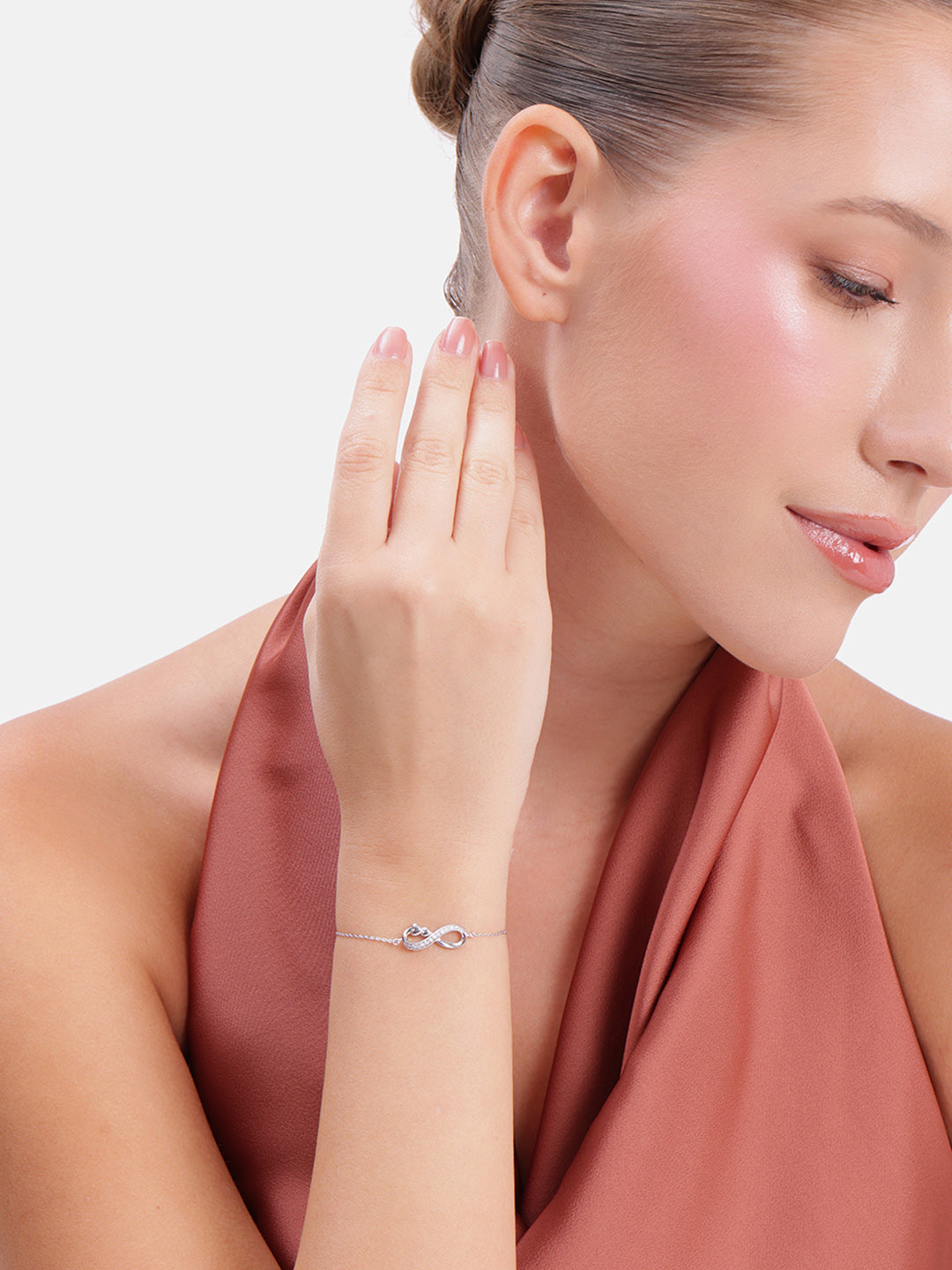 925 sterling silver infinity bracelet