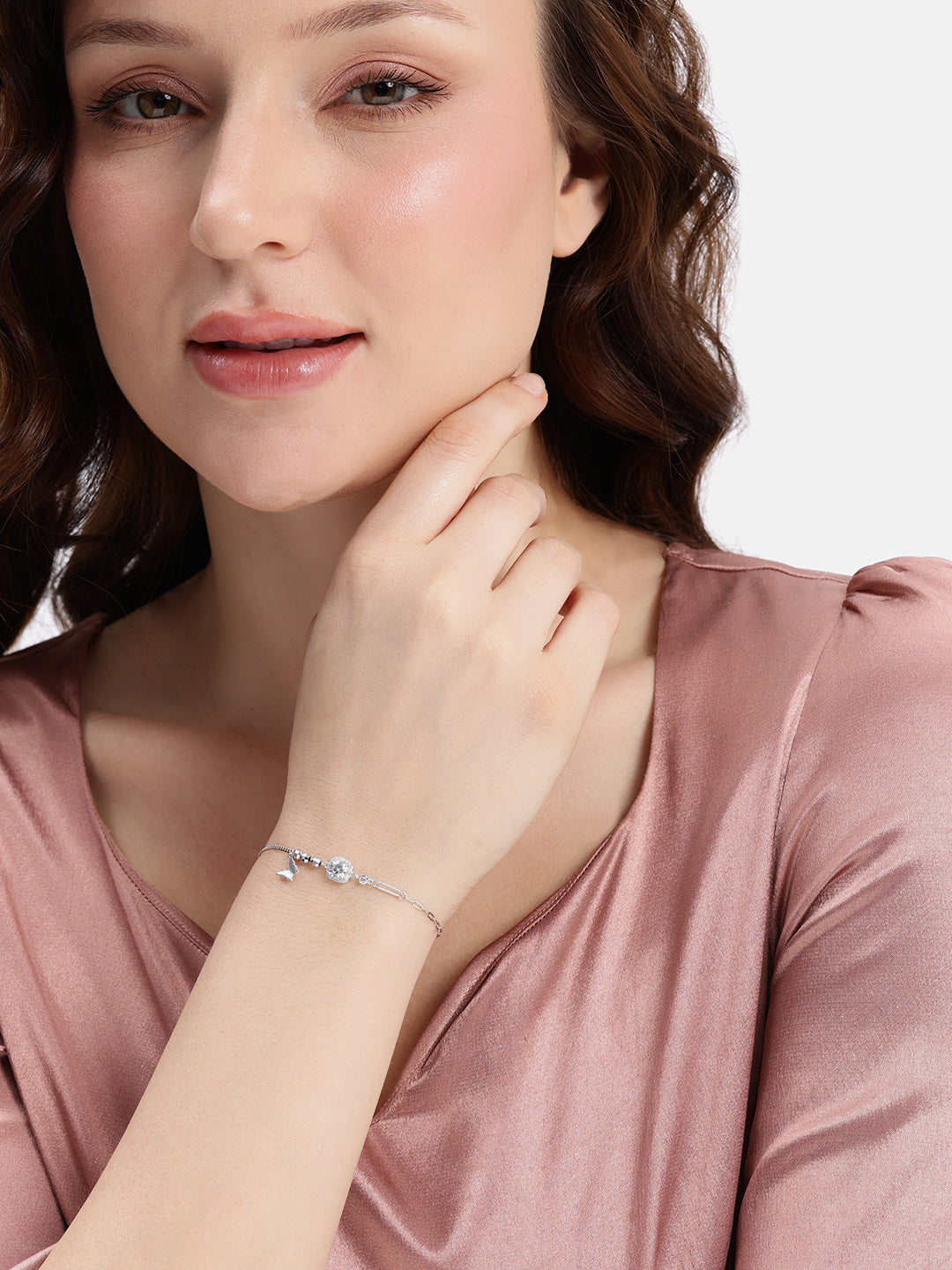 Solitaire Butterfly Spark 925 sterling silver Bracelet