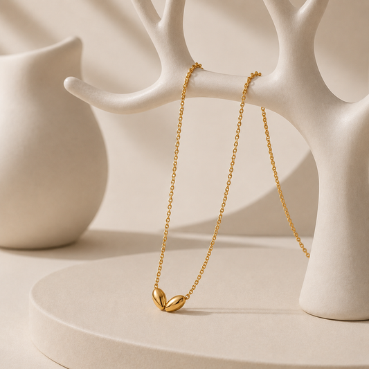 Demi Fine Twin Teardrop Pendant Necklace
