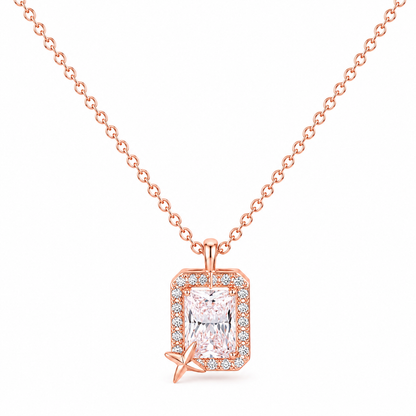 Twilight Spark Square Necklace