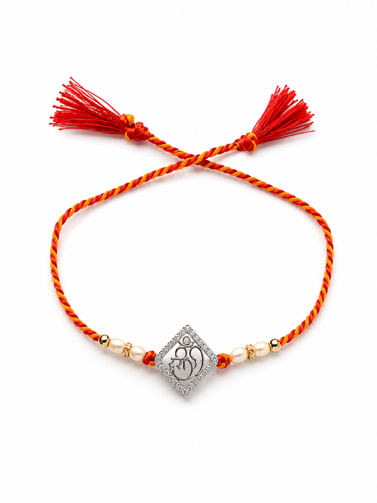 Divine Om Pearl Rakhi