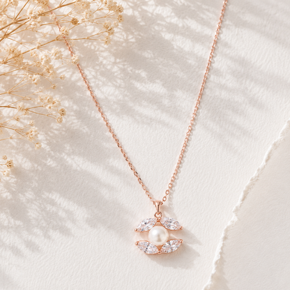 Pearl Petal Necklace