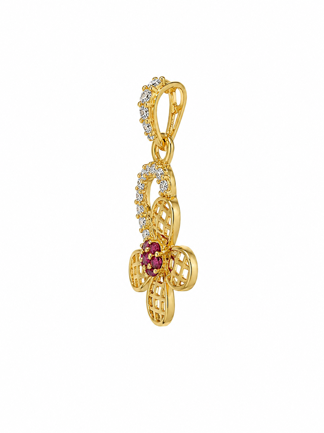 9K Gold Floral Bloom Pendant