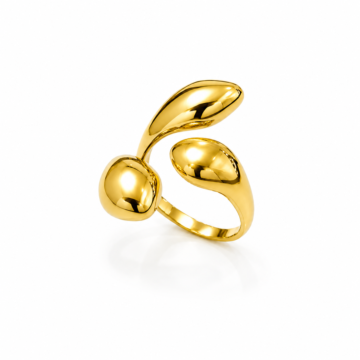 Demi Fine Sculptural Gold Open Ring