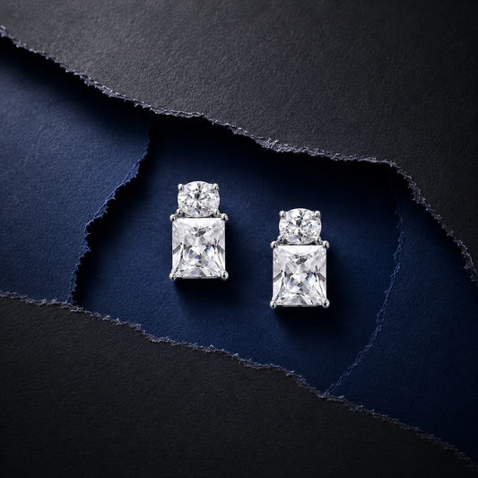 Silver AuraStack Crystal Tops