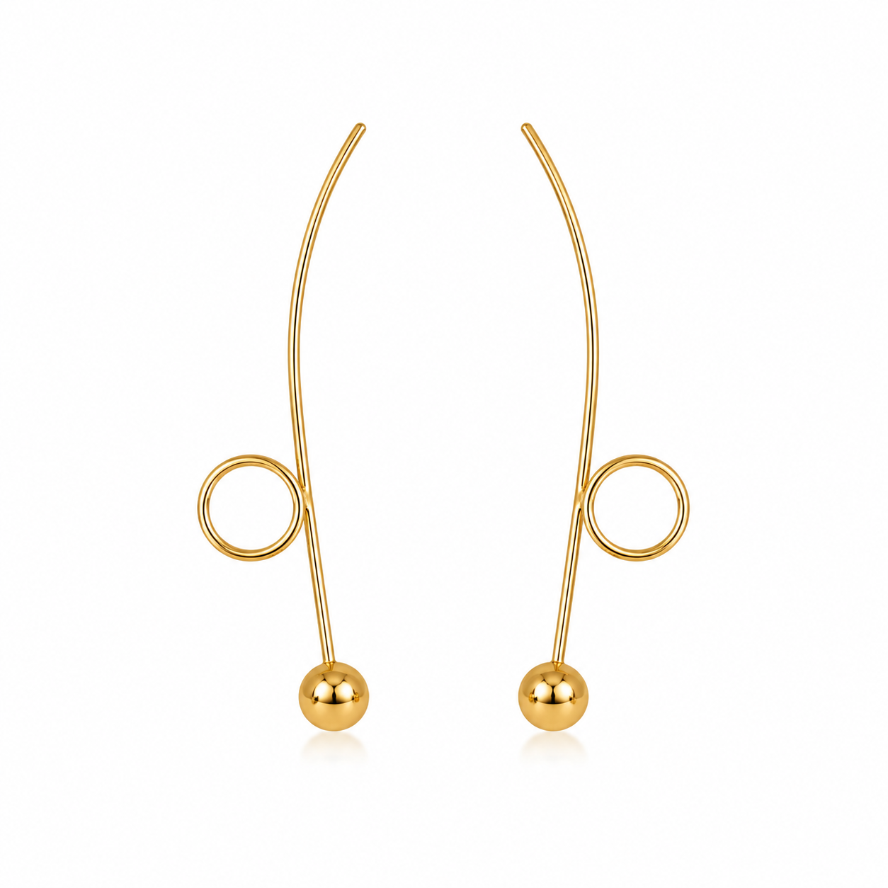 Demi Fine Orbit Threader Earrings