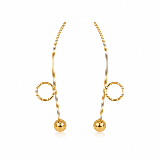 Demi Fine Orbit Threader Earrings