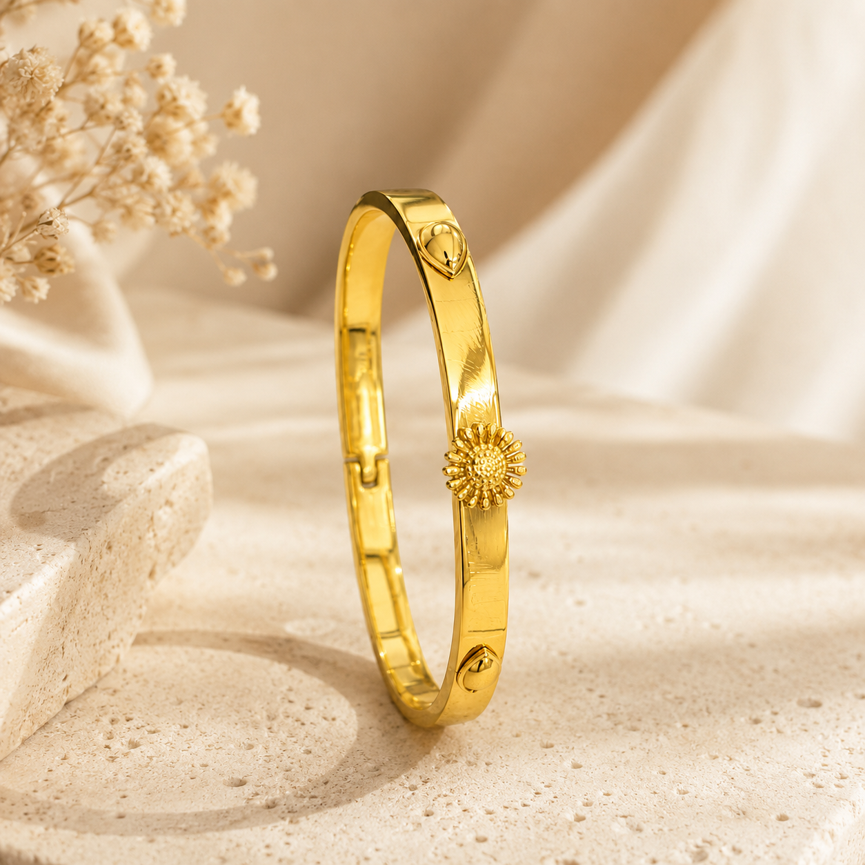 Demi Fine Floral Cuff Bracelet