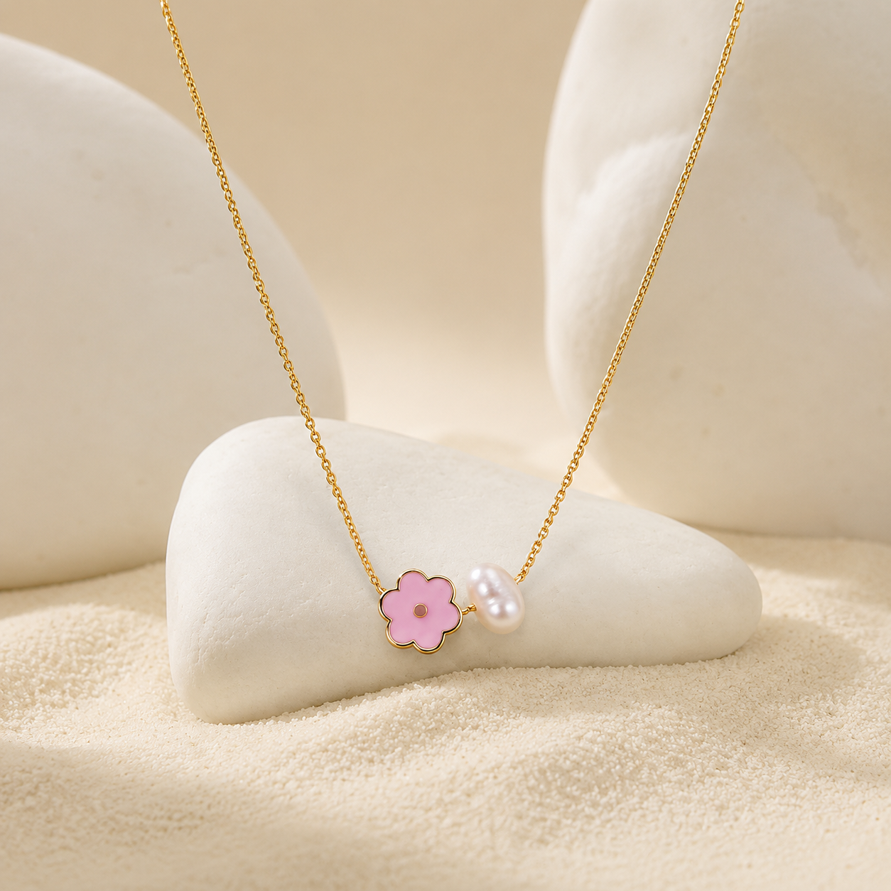 Demi Fine Blossom Pearl Necklace