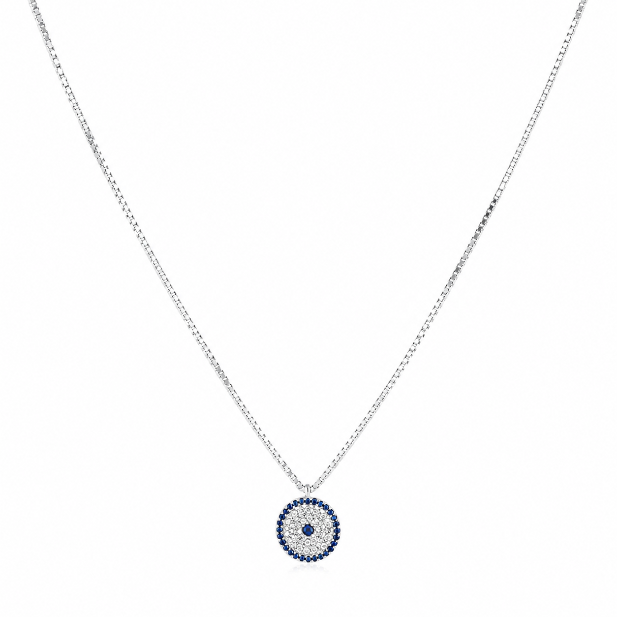 925 Silver Azure Guardian Eye Necklace