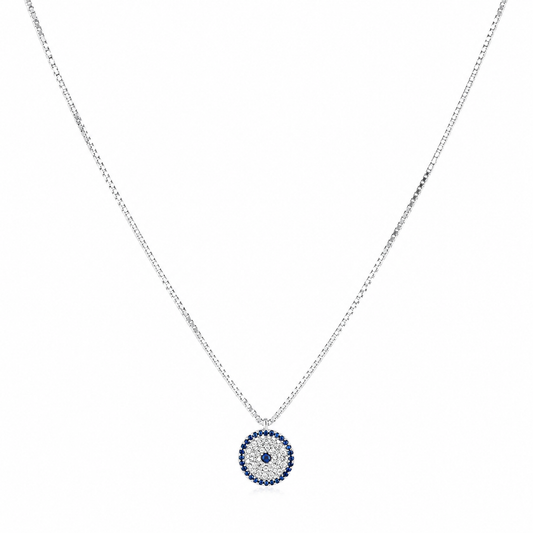 925 Silver Azure Guardian Eye Necklace