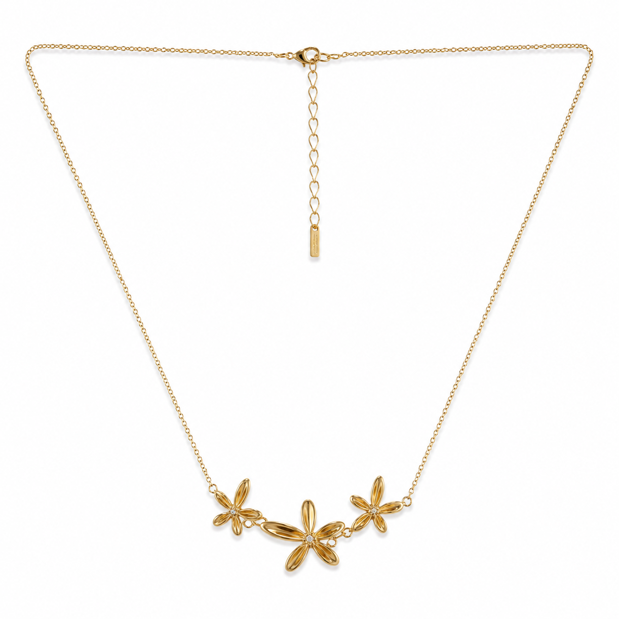 Demi Fine Fleur Trio Floral Necklace