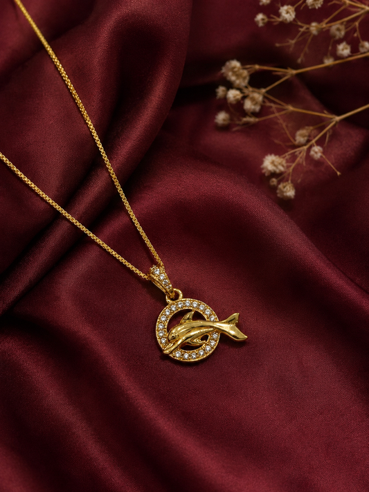 Ocean Grace 9K Gold Pendant
