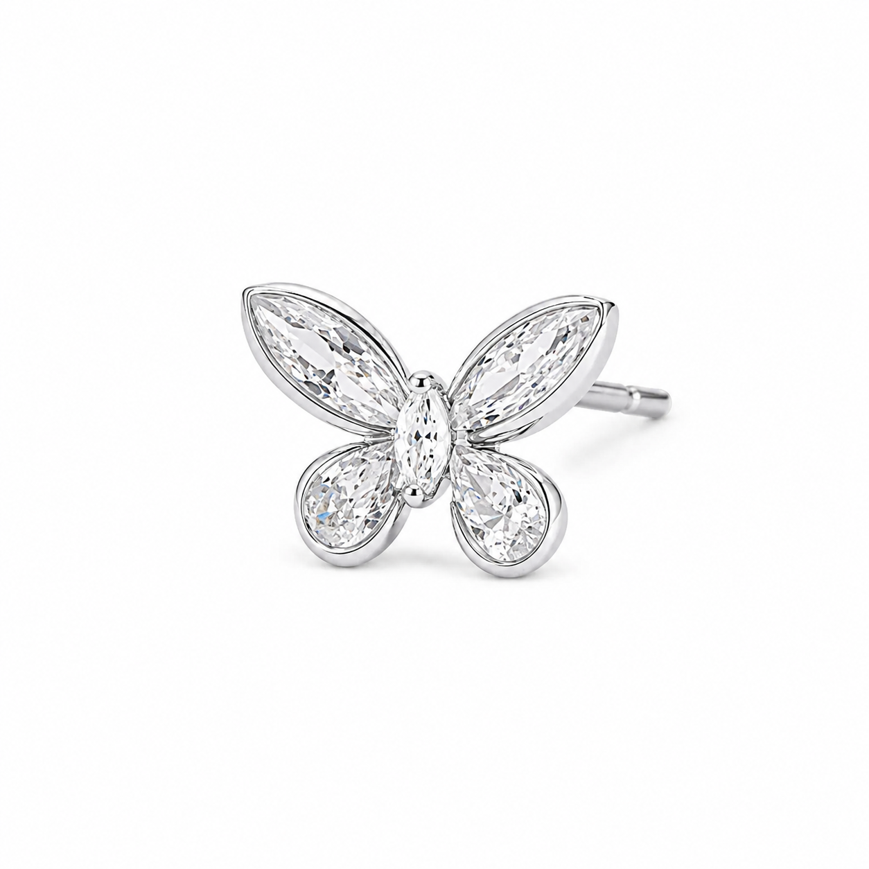 Silver Dreamy Wings Earrings
